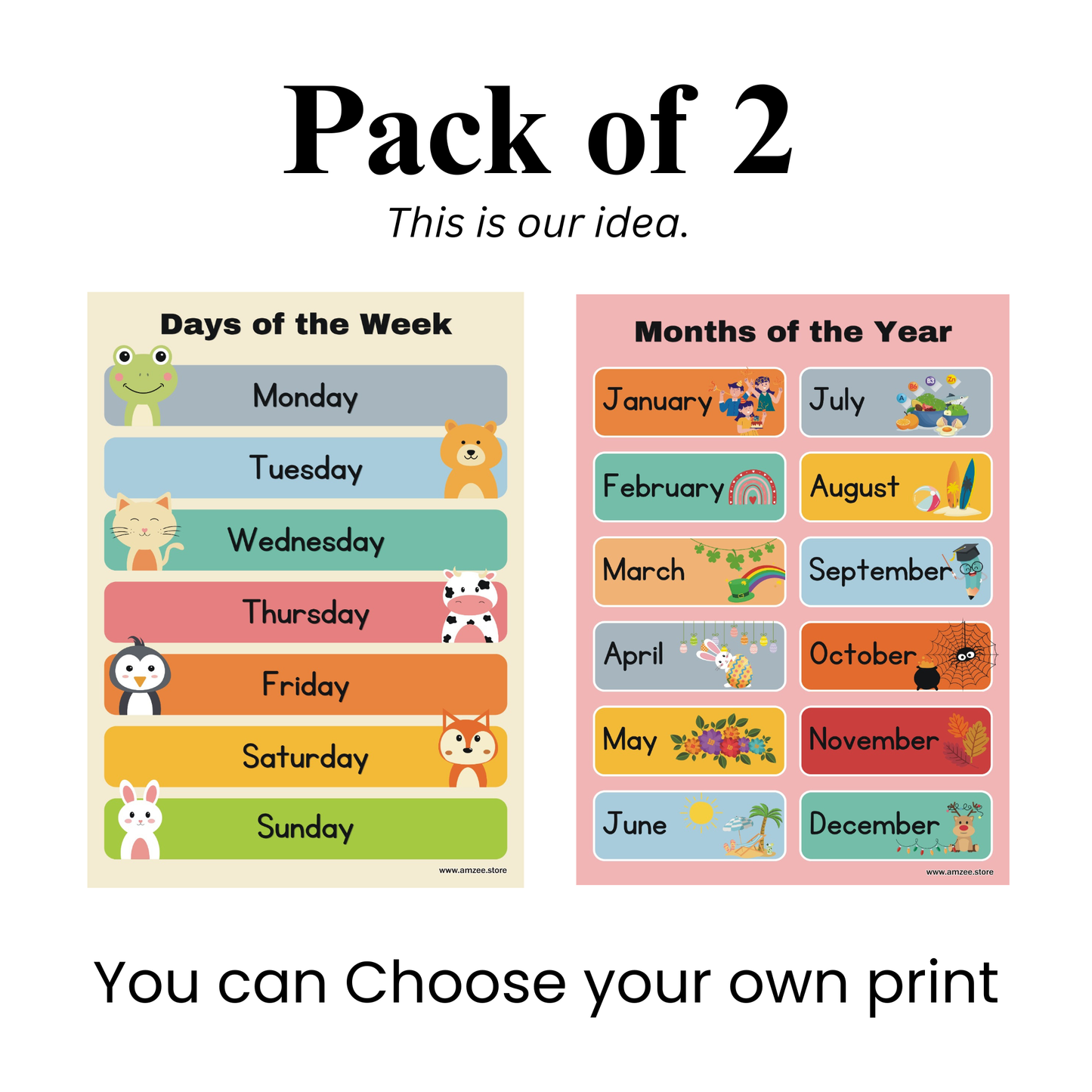 Kids self-learning sheets ( Size 2 feet x 2.5 feet )